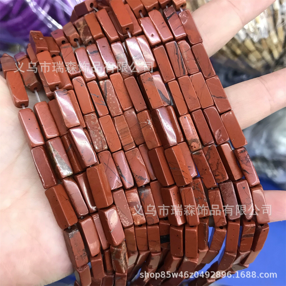 Rectangular beads, accessory, accessories, 4×13mm, DIY