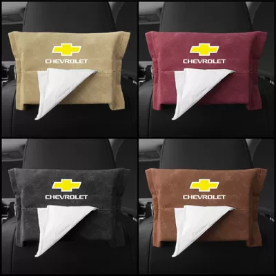 Car tissue box/set — Tissue Bag Customizable Car - a-black-outfit-suede-chevrolet