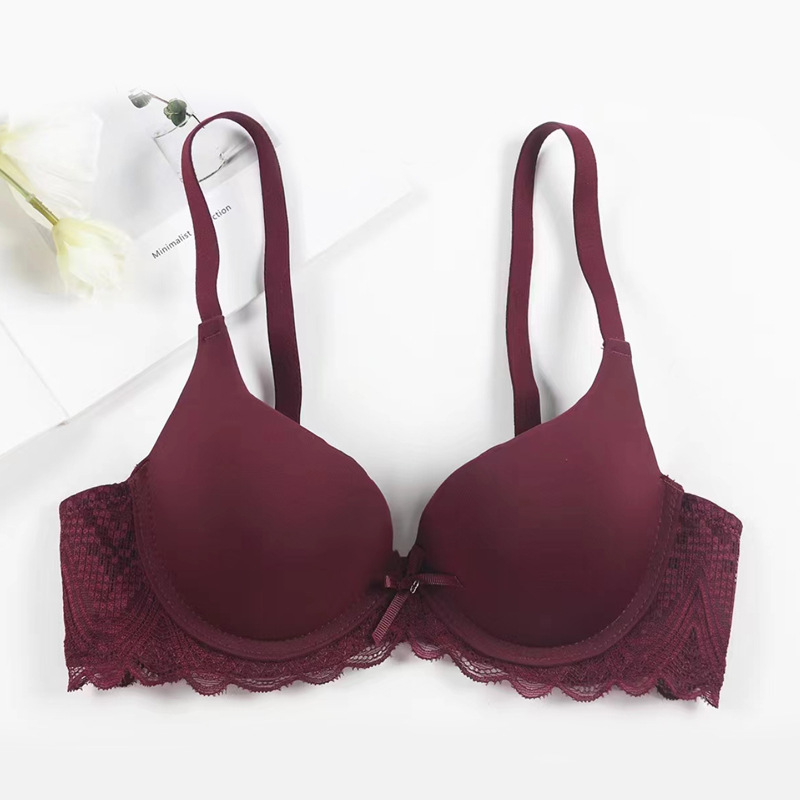 Shantou sostén en stock ropa interior del sudeste asiático de mujer tela de encaje transparente transpirable acúmulo cómodo sostén de mujer