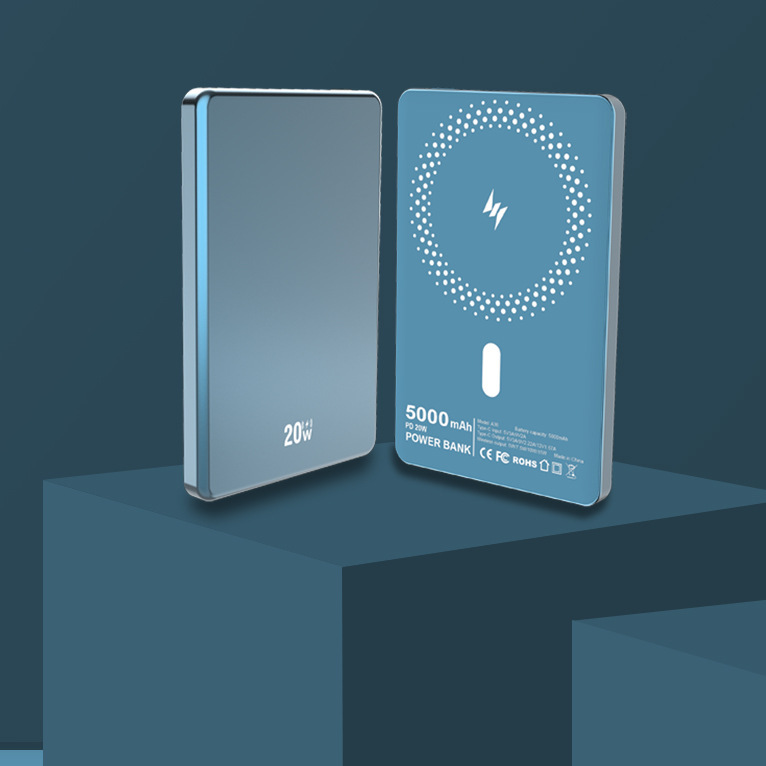 軽量磁気ワイヤレスパワーバンク急速充電大容量 10000mah 15 ワットアルミ合金モバイル電源|undefined