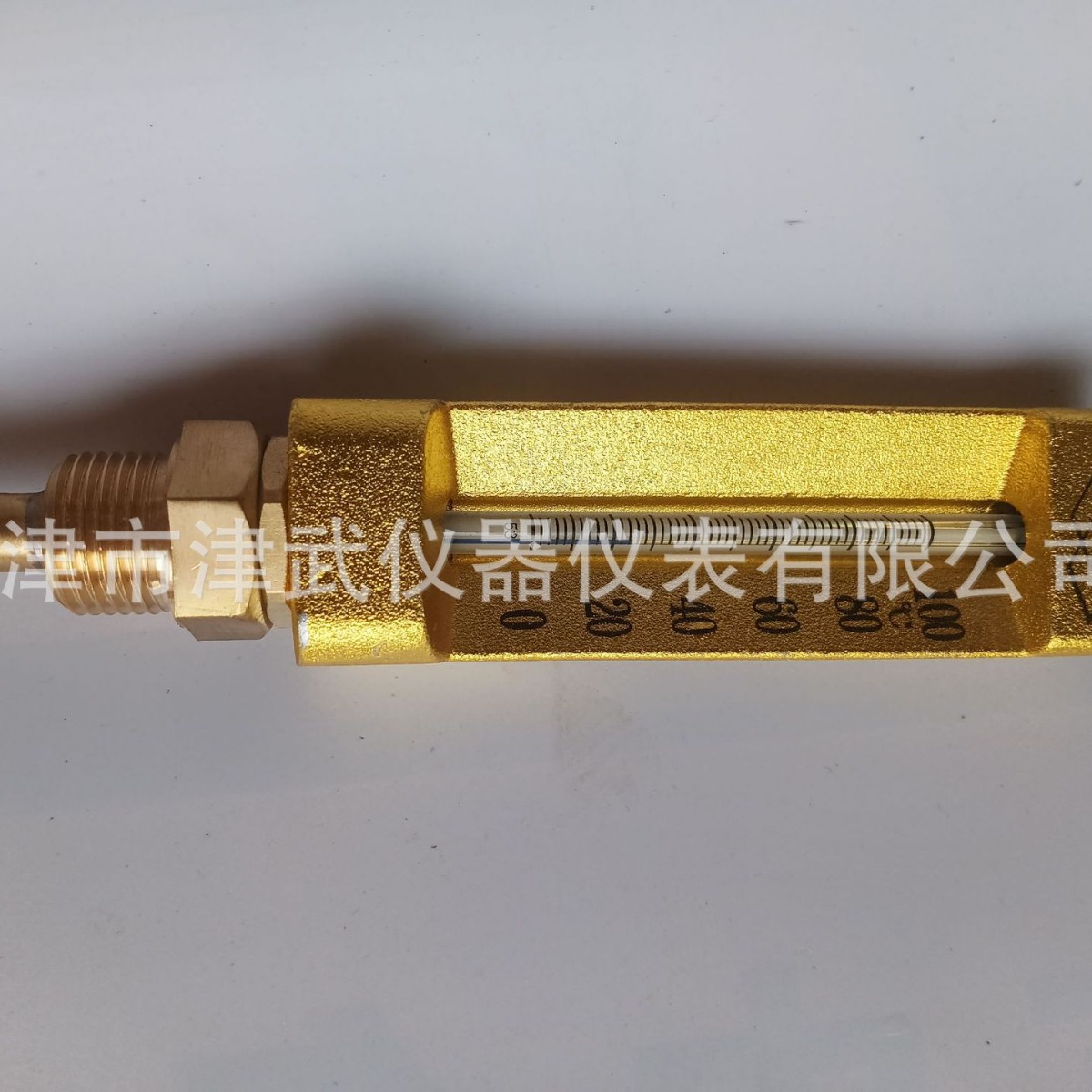 天津温度计WLG-421杀菌锅温度计WLG-422 V型铜套温度计船用温度计