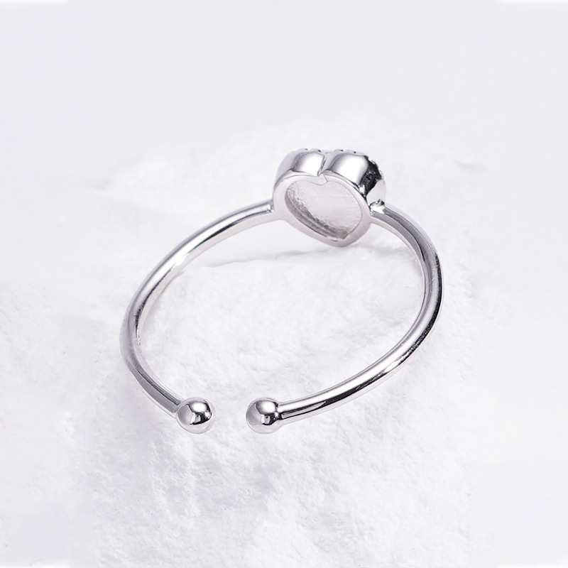 Aurora Moonstone Love Heart-shaped Ring 3