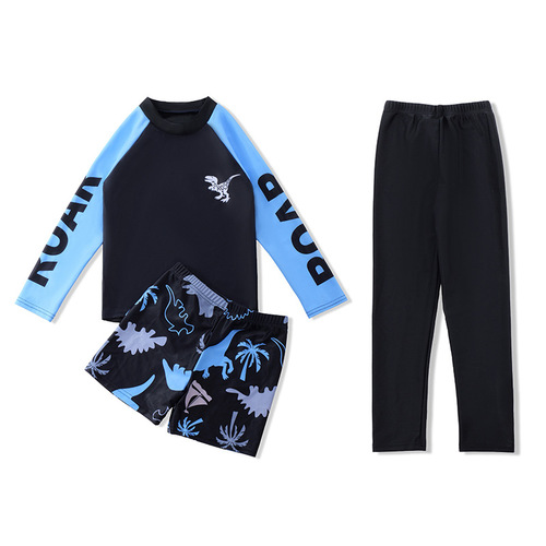 Export children's swimsuits, boys, small, medium and large, one-piece baby cartoon swimming trunks, students 'hot spring quick-drying swimsuits wholesale