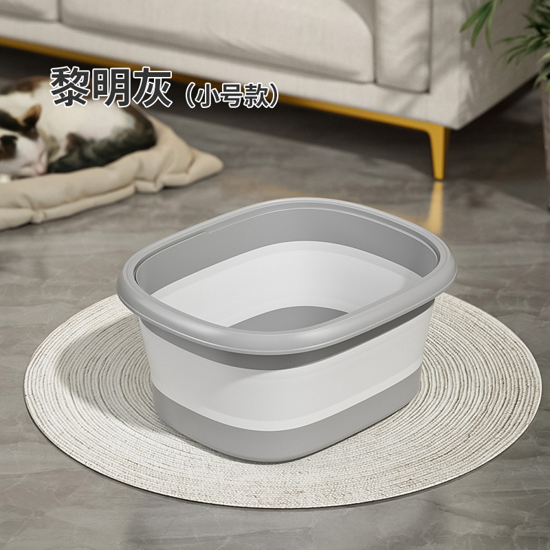 Baño de pies plegable sobre pantorrilla portátil nuevo tipo con cubierta de aislamiento térmico hogar baño de pies dormitorio baño de pies bañera de pies