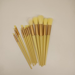 13支綠雲四季青抹茶綠化妝刷套裝眼影刷腮紅刷粉底刷眼線刷套裝