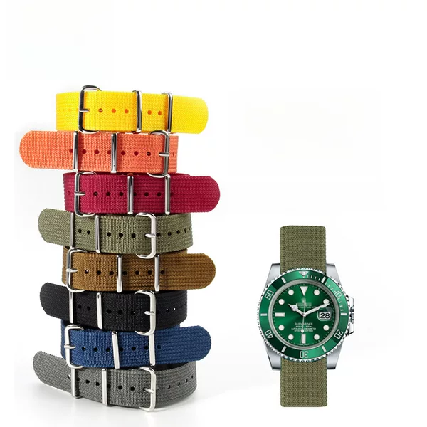 Suitable for pit pattern nylon strap a 18 20 22mm one-piece strap NATO NATO nylon strap