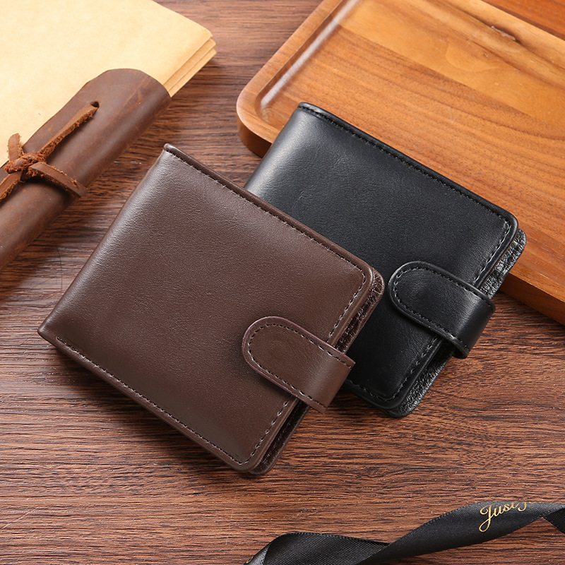 New wallet men's short business simple fashion soft wallet youth ultra-thin wallet cross-border manufacturers wholesale