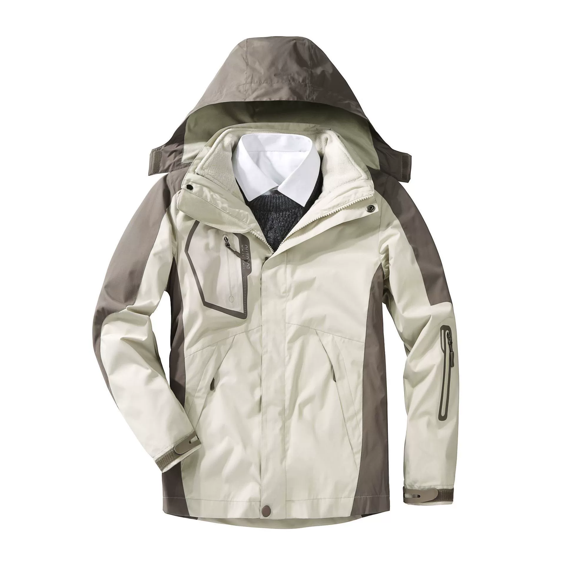 Мужской и женский костюм «Три в одном» из двух частей, альпинизм, путешествия, водонепроницаемый, ветрозащитный, походы, дышащий, езда на велосипеде На открытом воздухе