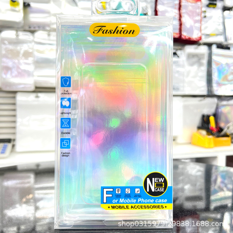 Caja de caja de teléfono celular, caja de plástico de película de teléfono celular, caja de cartón de embalaje al por mayor, caja digital de PVC de teléfono celular