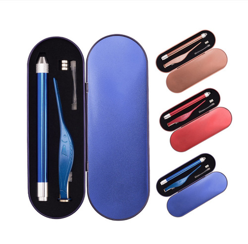 Wholesale ear picker, luminous ear scoop, baby ear pick, earwax tweezers tool set, ear picking with light