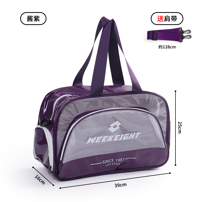 Bolsa de gimnasio de natación de separación seca y húmeda, bolsa de playa portátil, bolsa de almacenamiento de ropa de natación impermeable de gran capacidad, estilo de explosión de vibrato