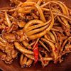 Spicy squid precooked and ready to be eaten iron plate squid food octopus Cooked Squid Spicy and spicy snack snacks