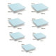 LED Square Floor Tile Light Waterproof Gravity Human Body Induction Floor Light Foot RGB Sound Colorful Luminous Buried Light