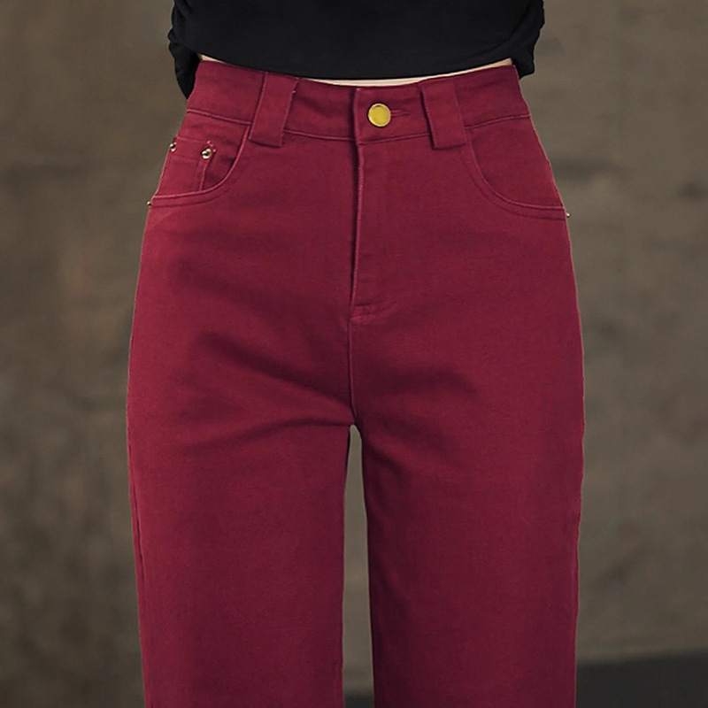 Trendy Slim Straight-Leg Jeans for Women, 2026 Spring and Autumn New High-Waisted Slimming Versatile Stylish Wide-Leg Pants Trendy Slim Straight-Leg Jeans for Women, 2026 Spring and Autumn New High-Waisted Slimming Versatile Stylish Wide-Leg Pants