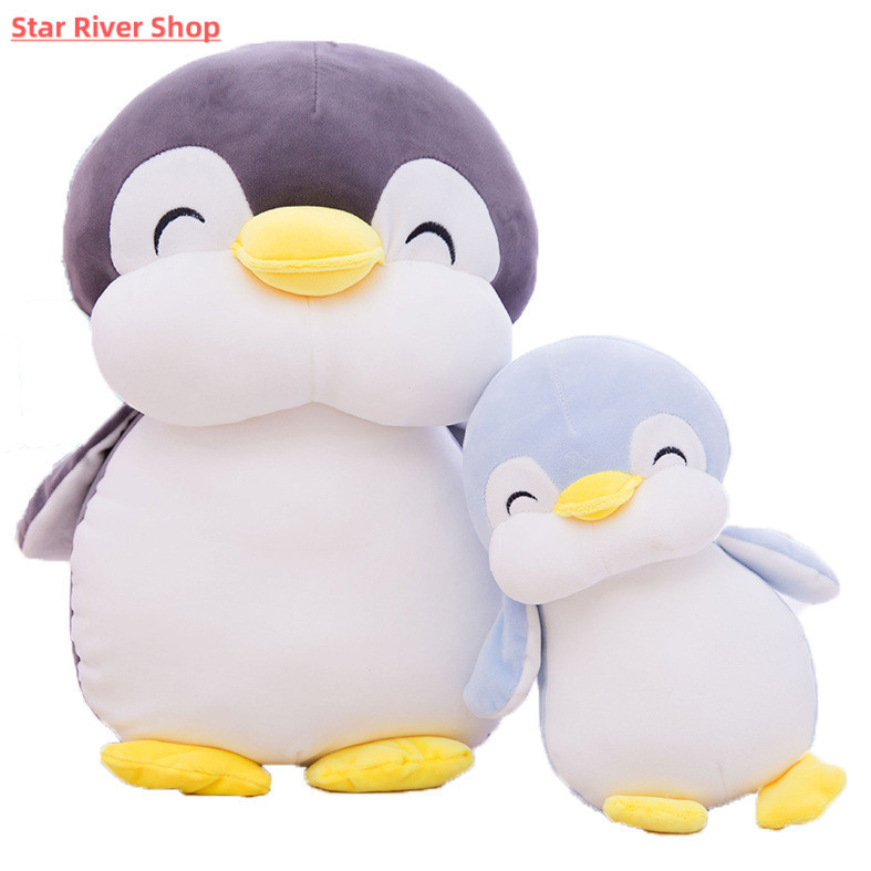 Peluche de Pingüino Gordo y Suave de 18-50 cm, Muñeco de Peluche de Animal de Dibujos Animados
