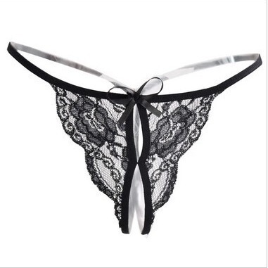 Sexy Lingerie for Women, Tempting Sexy Lace Ladies Sexy Underwear, Butterfly Festival Open Adult T-Pants, Thong