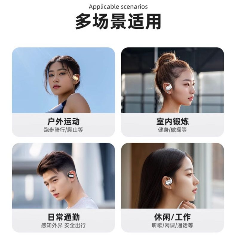 auriculares inteligentes de traducción simultánea multi-en - uno auriculares traductor de audio y video tipo colgante de orejas fábrica de fuente de traductor de audio y video