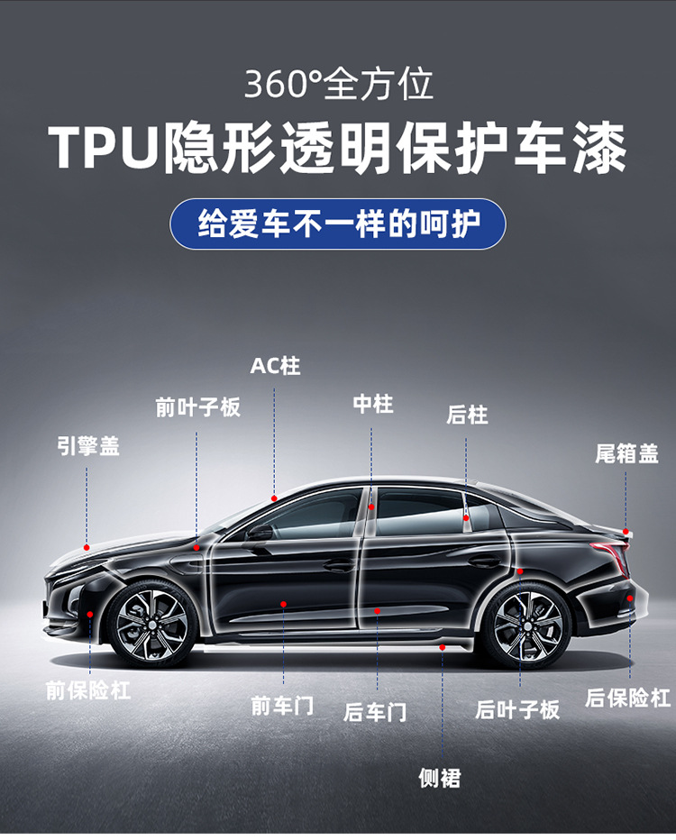 Toyota Corolla Special Transparent Film Tpu Invisible Car Film Full Car Protective Film No Cutting Invisible Paint