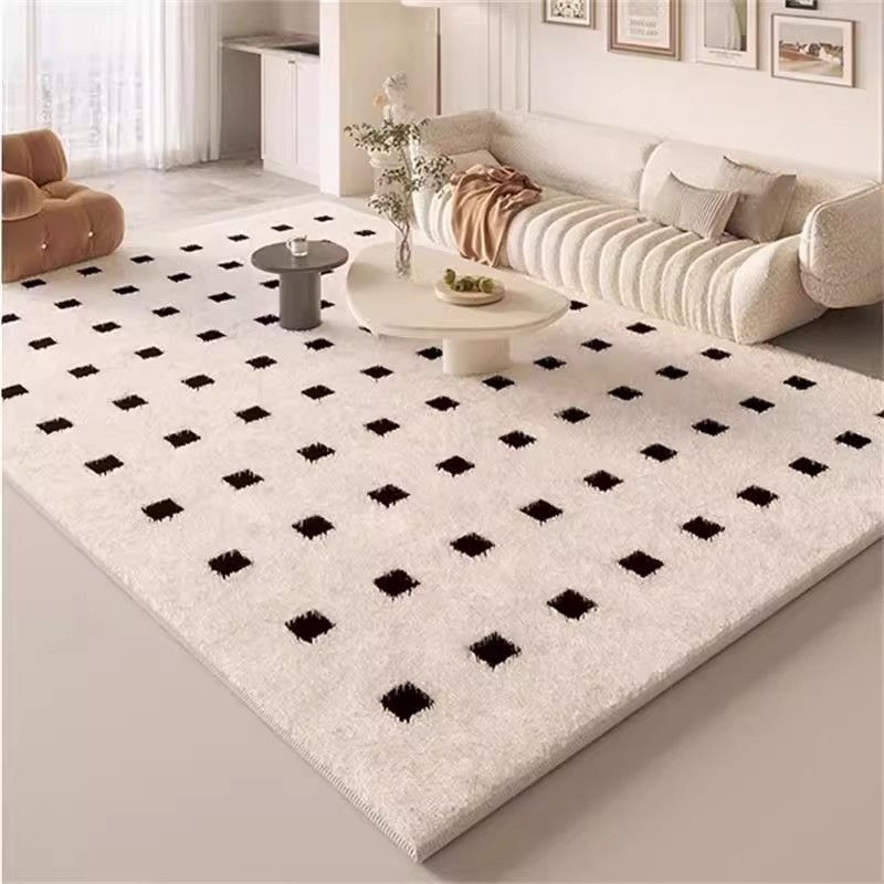 Cream Style Simple Imitation Cashmere Carpet Large Size Living Room Bedroom Full Carpet Autumn and Winter Cooling Non-Slip Floor Mat
