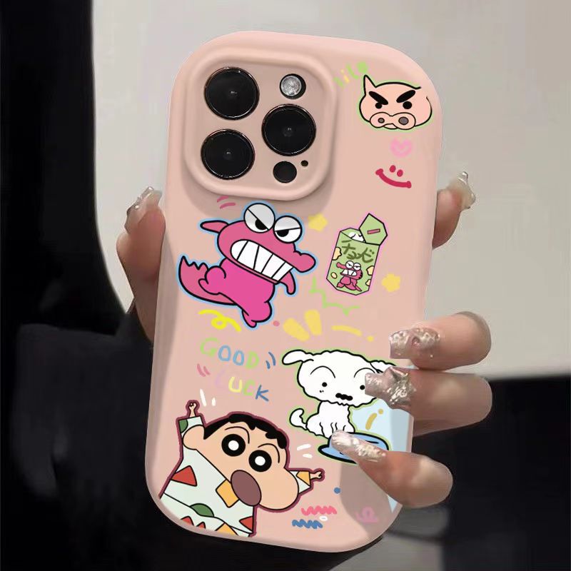 Crayon Shin-Chan Is Suitable for Apple 17Promax, Japanese and Korean Iphone16Pro Phone Cases, Cartoon 15 Anti-Drop 14Pro