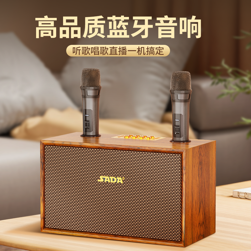 German Berlin Sound Bluetooth Audio High-End Home Ktv Set Wireless Speaker Karaoke Handy Gadget Practice Karaoke