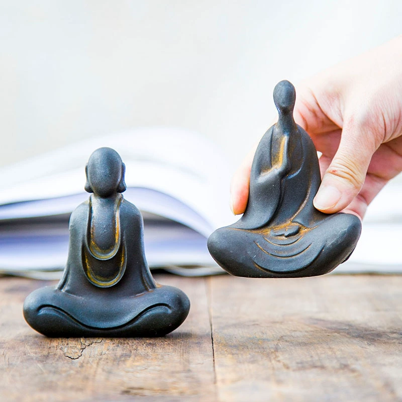 Новый китайский национальный стиль, без лица—статуя Будды, Zen декоративное исследование, обучение, чайная чашка, хэндмрафт из чугуна, домашнее убранство