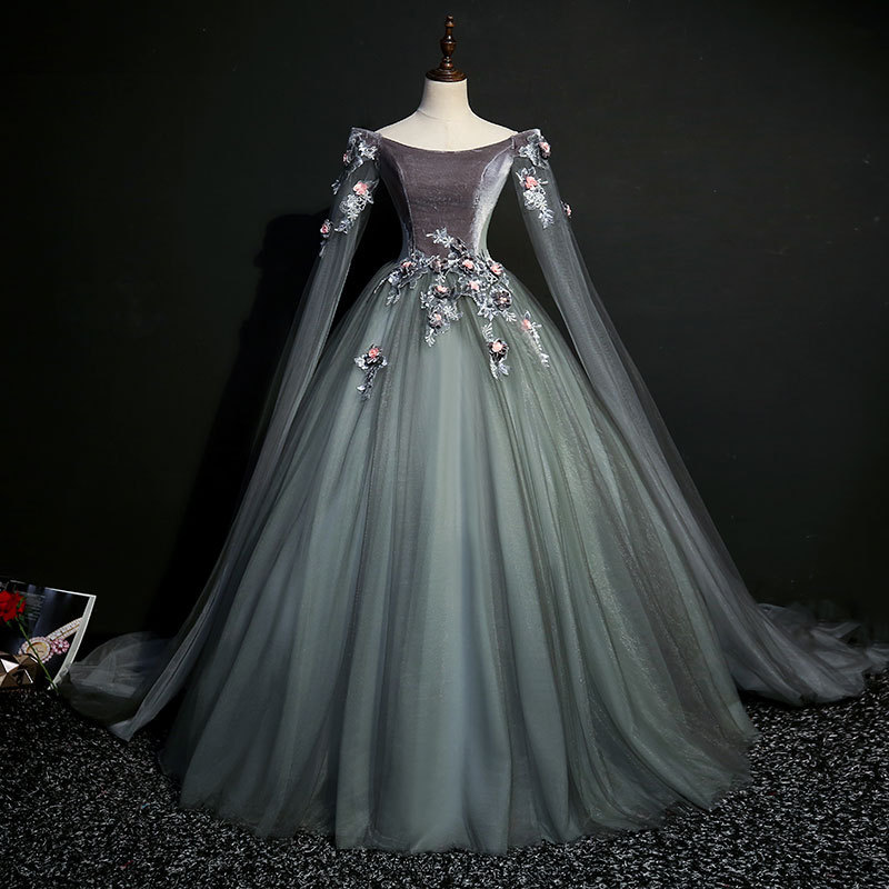 Vestido de nuevo estilo 2026, diseño de lujo ligero de alta gama, ideal para exámenes de arte, actuaciones, ceremonias para adultos, vestido de noche con falda abullonada, elegante.