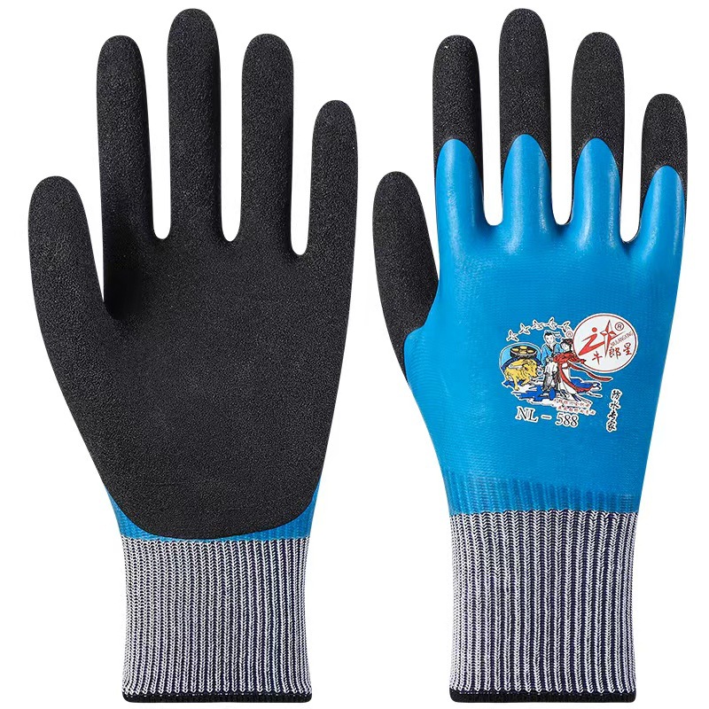 Guantes de protección laboral a prueba de agua de doble capa, grueso y resistente al desgaste, plantación de jardinería, guantes de protección laboral a prueba de pinchazos, pesca y matanza image 12