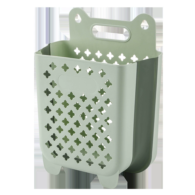 Foldable Laundry Basket — Wall-Mount Storage Basket for Bath, Collapsible Ventilated Design