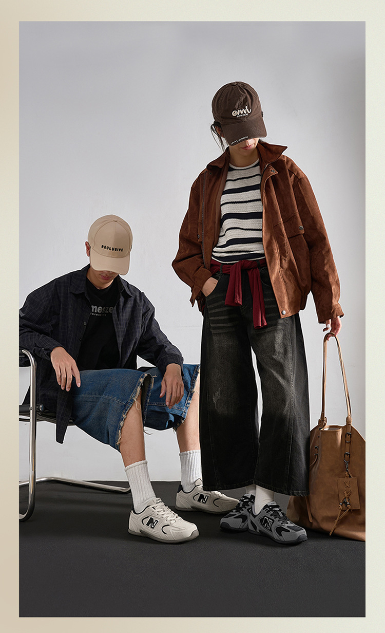 Giày sneaker nữ chạy bộ mesh thoáng khí phong cách retro đa năng — 230 quả mơ đen chi tiết 14