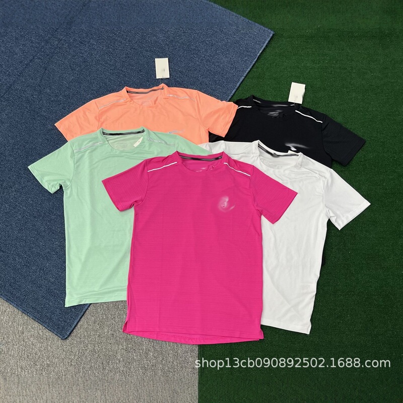 Lightweight Breathable Sports Quick-Drying Short-Sleeved Men's Moisture-Wicking Running Fitness Training T-Shirt Women's Summer Thin Lightweight Breathable Sports Quick-Drying Short-Sleeved Men's Moisture-Wicking Running Fitness Training T-Shirt Women's Summer Thin