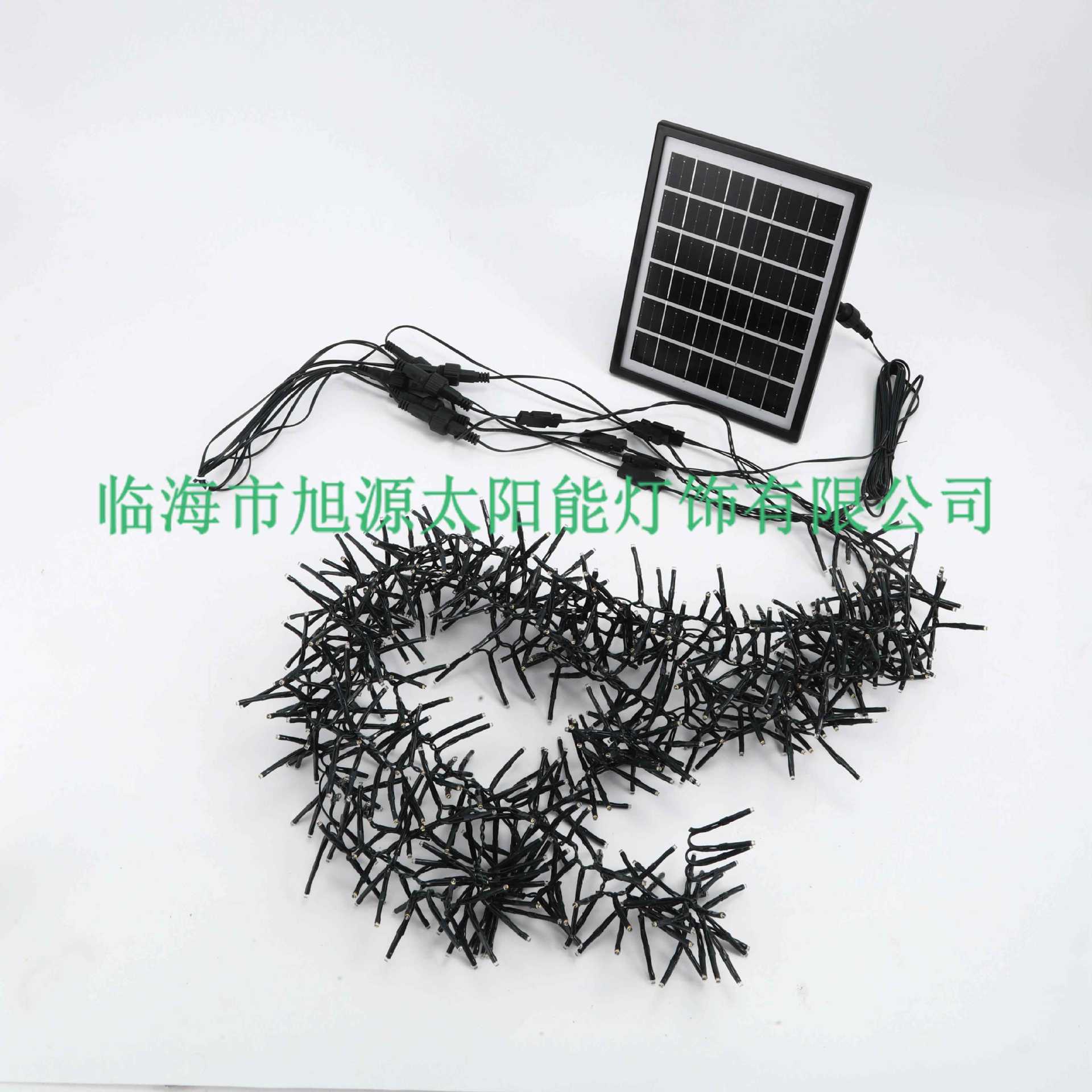 Luces solares decorativas para exteriores con efecto de lluvia de meteoros, luces LED impermeables para jardín con efecto de fuegos artificiales y agua que fluye.