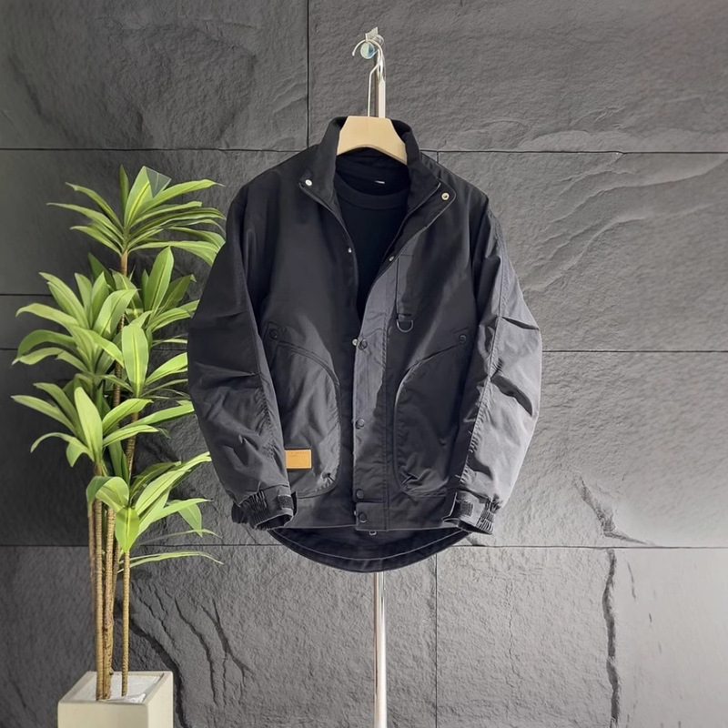 Spring and Autumn Collar Jacket Men's 2024 New Fashion Brand Slim Fit Crock Jacket Youth Korean Casual Jacket