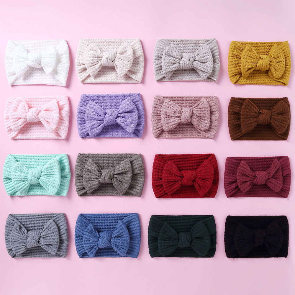 Children's Hair Accessories New Knitted Fabric Wide Baby Headbands display picture 2