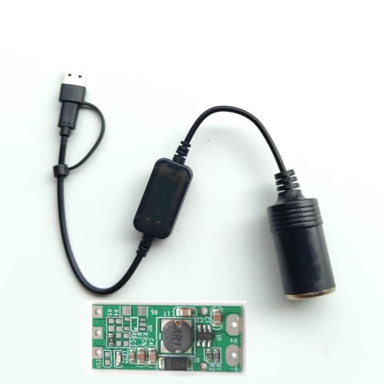 Usbatype-C Port to Car Cigarette Lighter Female Port 5V Boost 12V1A1.5A Car Fan Recorder 18W