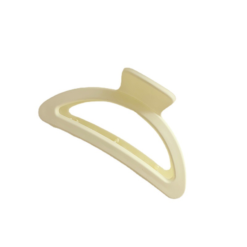 Pinza para el cabello de placa de color coreano ins Maillard, pinza para el cabello de color té con leche de otoño e invierno, pinza para el cabello grande de textura simple