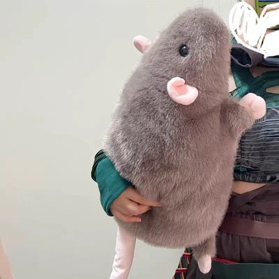 Pillow Cute Funny Guinea Pig | Oyuncaq yastıqlar - quality-assurance-flower-rat-doll-brown-35cm-with-tail
