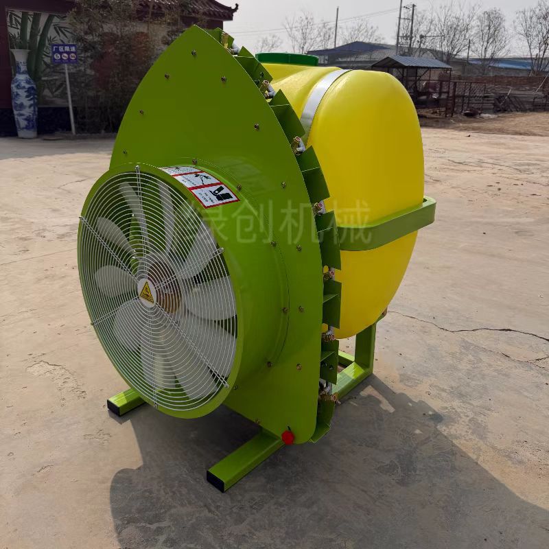 Máquina de pulverización de aire de huerto pulverizador pulverizador tractor pulverizador trasero pulverización de alta presión de árboles frutales de tracción de tres ruedas