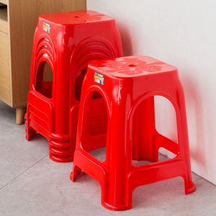 Wholesale Thickened Plastic Stool Household Bench Adult High Stool Student Low Stool Children Stool Commercial Stool