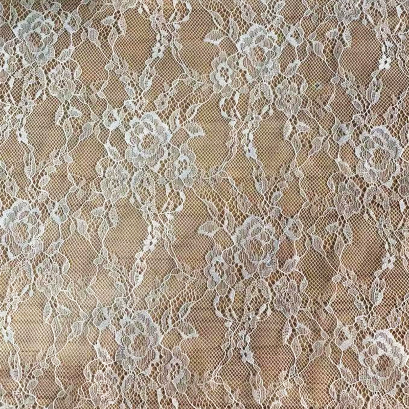 Lace cloth, gauze dress, hat, polyester, flowered