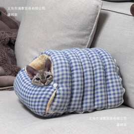冬季猫窝狗窝封闭式感冬天保暖加绒防寒猫咪睡包裹式宠物窝