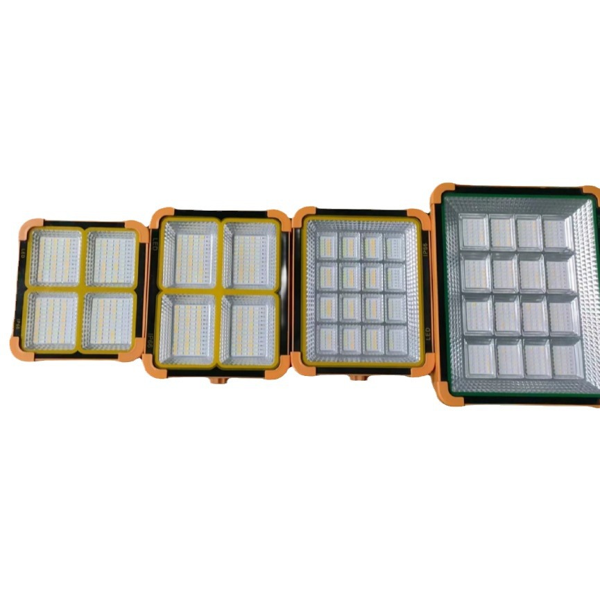 Reflector Solar para Camping, Iluminación Móvil de Emergencia, Foco para Mercado Nocturno, Puesto Callejero, Luz Amarilla Pequeña para Coche