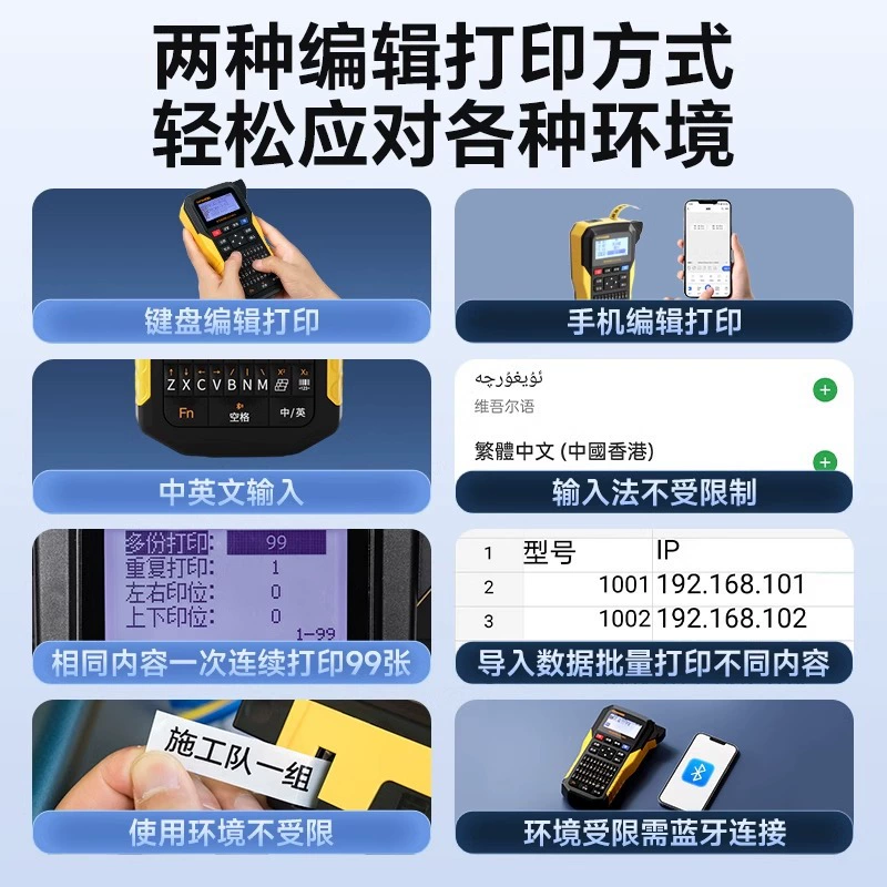 Принтер ручной с литиевой батареей Pro, G15, G15, Bluetooth