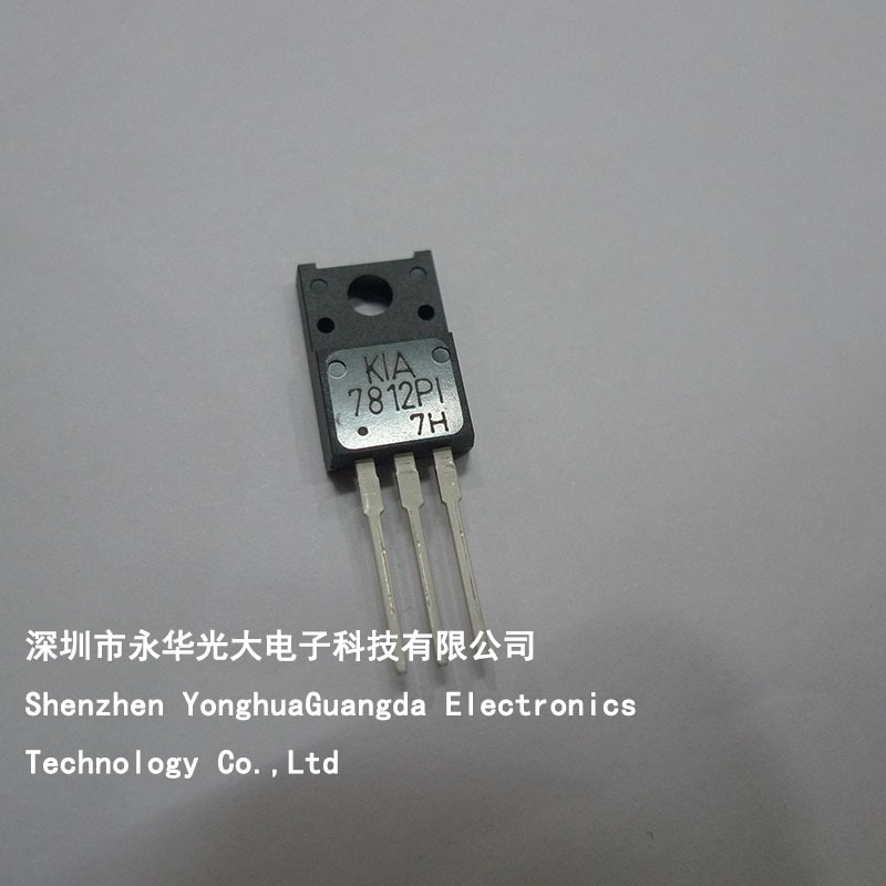 KIA7812P 7812PI TO220封装 三端稳压管以及电解电容电阻