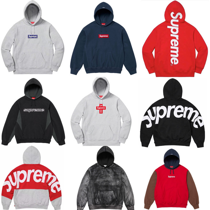 Cross-Border Classic Popular Sup Baoli Joint Printed Velvet Round Neck Pullover Sweatshirt for Men and Women with Hooded Couple Style