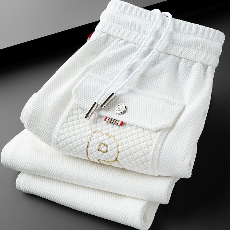 Jesenné pánske ležérne nové kórejské vydanie 2023 Trendové, módne, všestranné, priliehavé, módne športové nohavice pre mužov_voghion.com