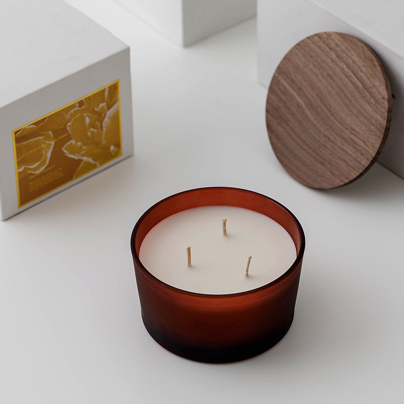 Transfronterizo simple romántica vela de bananas decoración de diseño de vidrio vela hecha a mano regalo de cumpleaños