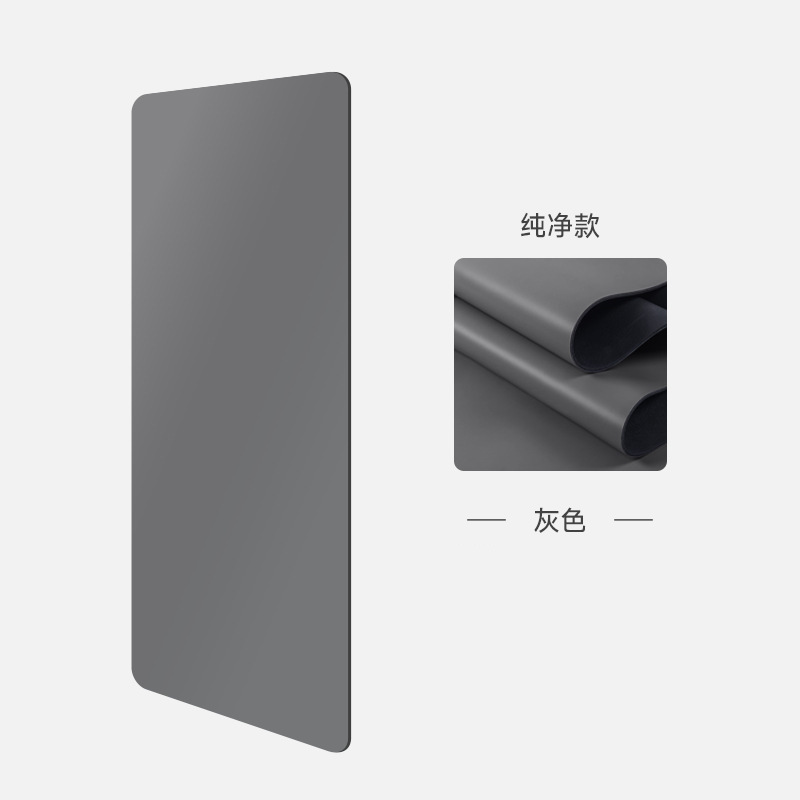 Alfombrilla de yoga de caucho natural PU, para Pilates y fitness, antideslizante, insonorizada, absorbe el sudor, uso doméstico