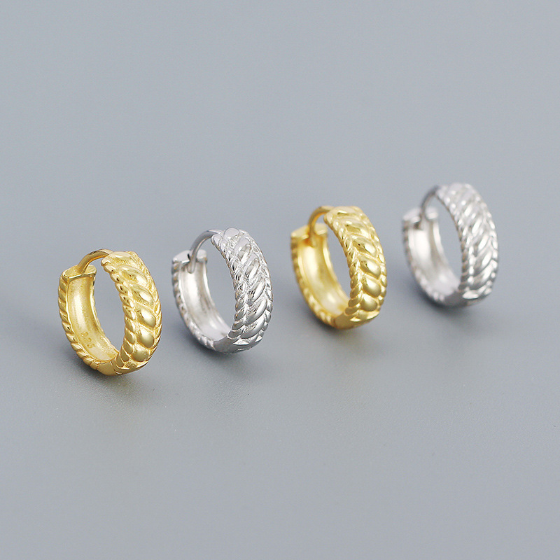 Casual Geometric Sterling Silver Plating Earrings 1 Pair