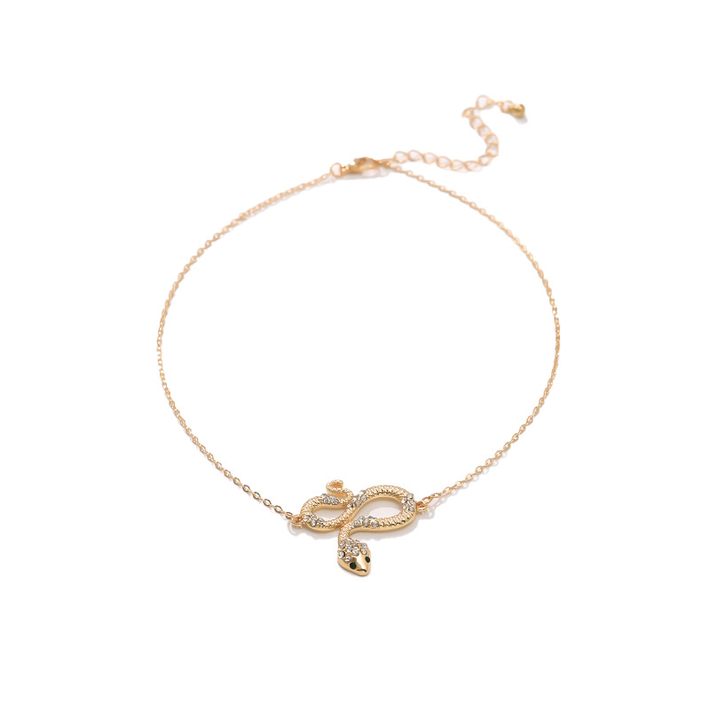 Joyas de moda europeas y americanas, collares de serpiente transfronterizos, simplicidad y versatilidad, cadena de clavícula para mujeres. image 6